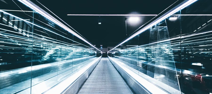 Online recruitment toekomst - roltrap in de nacht